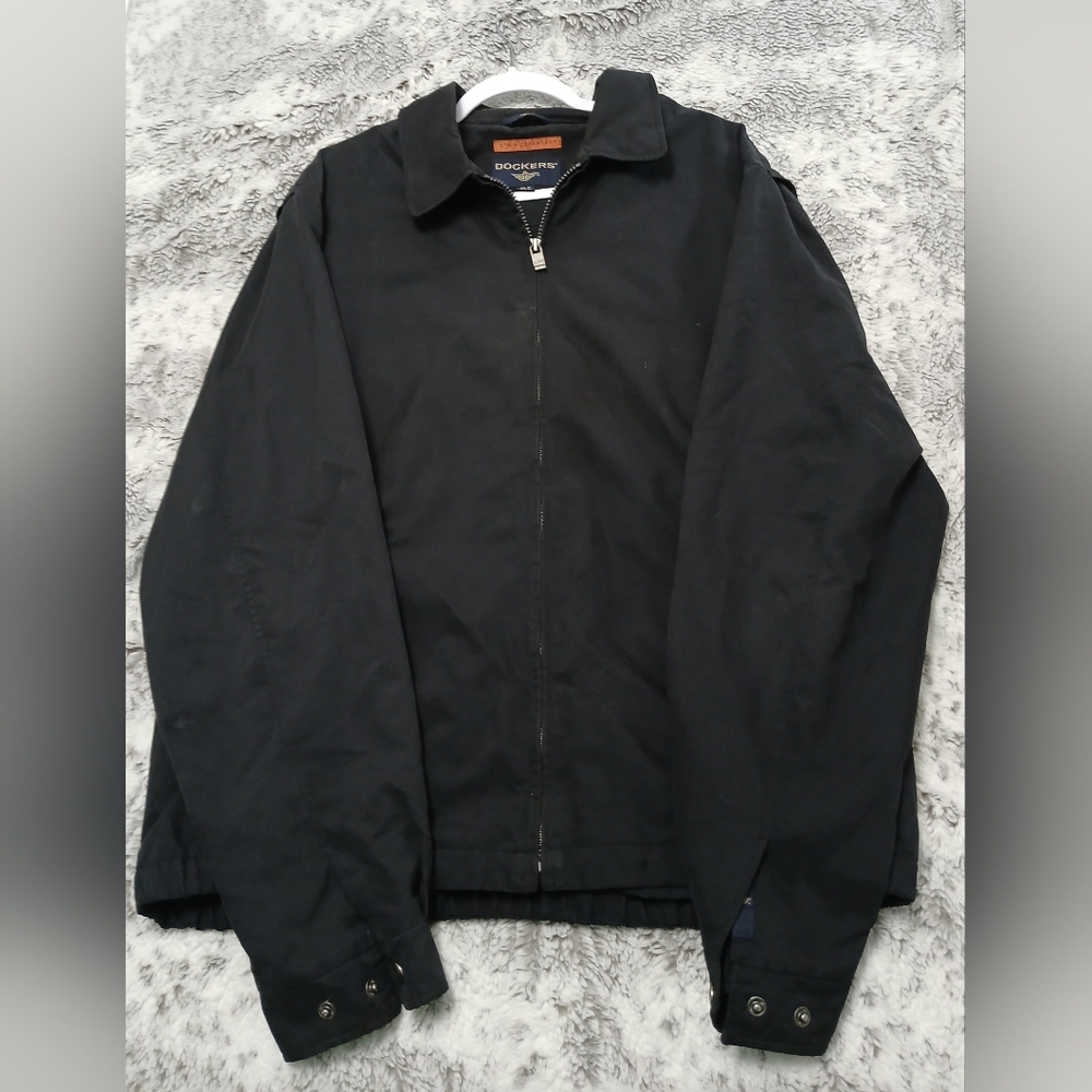 Dockers Men's Black Lightweight Shirt Jacket